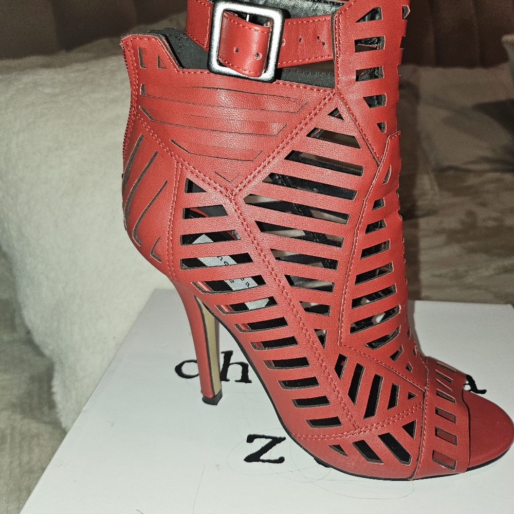 Beautiful Paprika Red Stiletto Heels